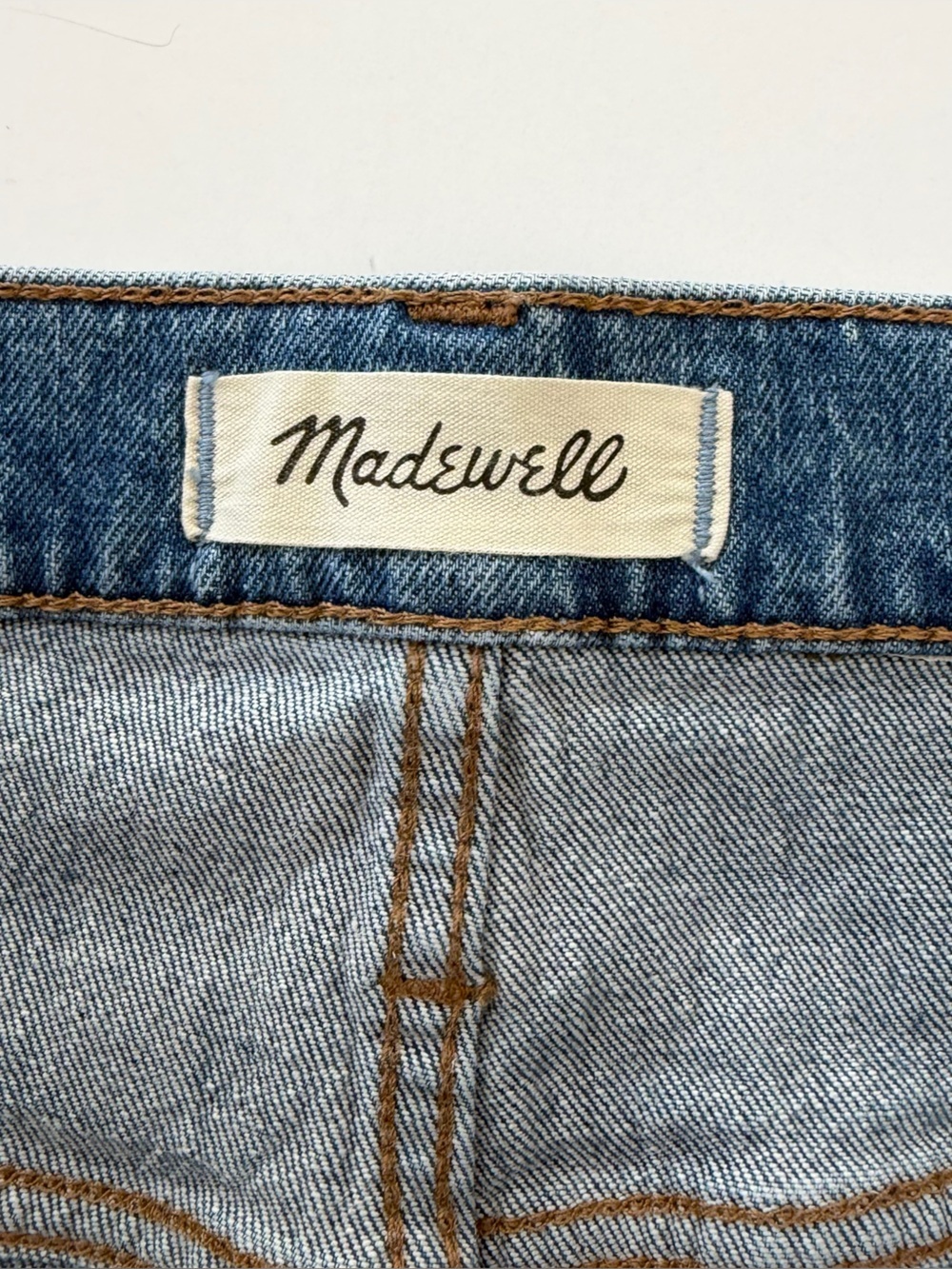 Madewell Jeans Womens 32 Petite Classic Straight Ankle Crop High Rise - Picture 3 of 10